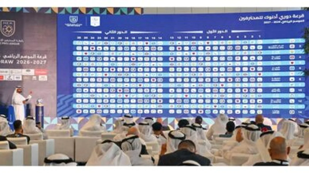 تعرف إلى قرعة دوري أدنوك الاماراتي للمحترفين لموسم 2026-2027